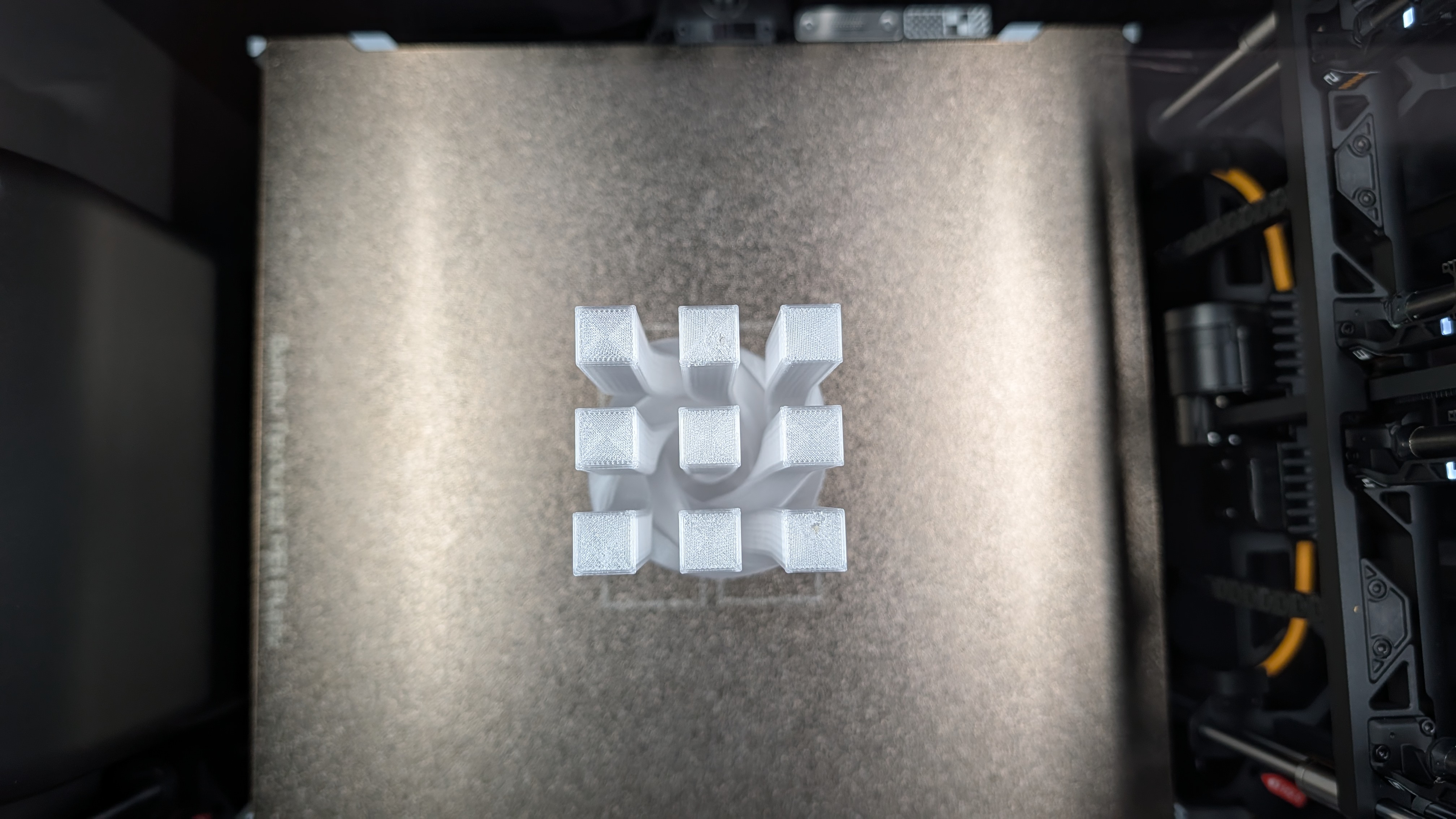 Translucent top part from top view