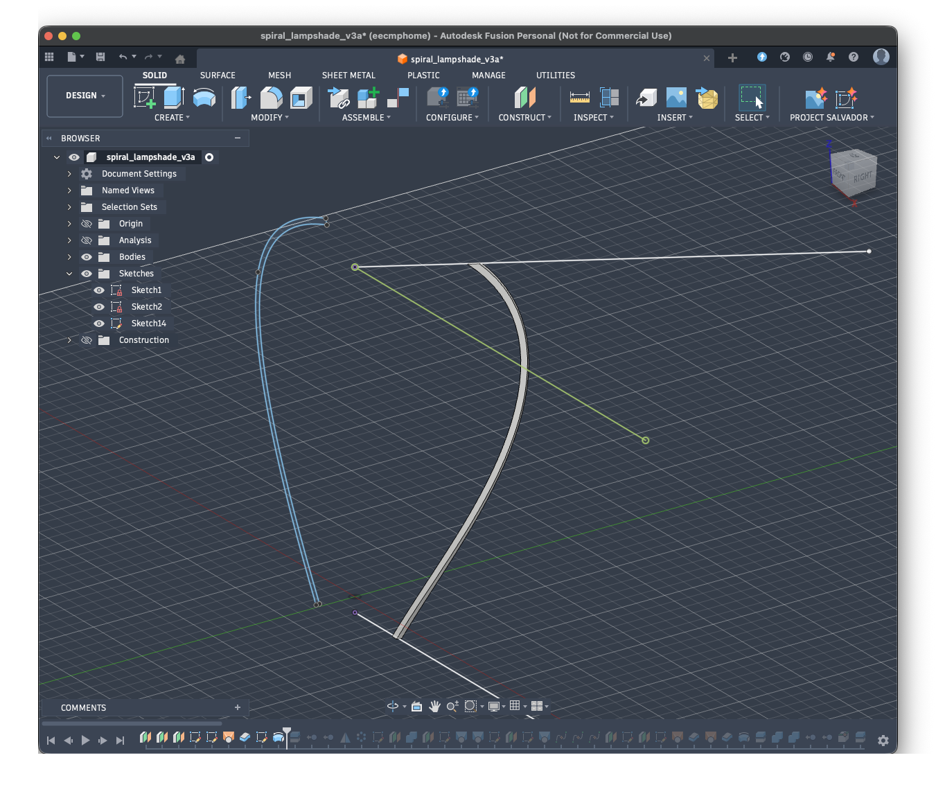Loft profile in Fusion 360