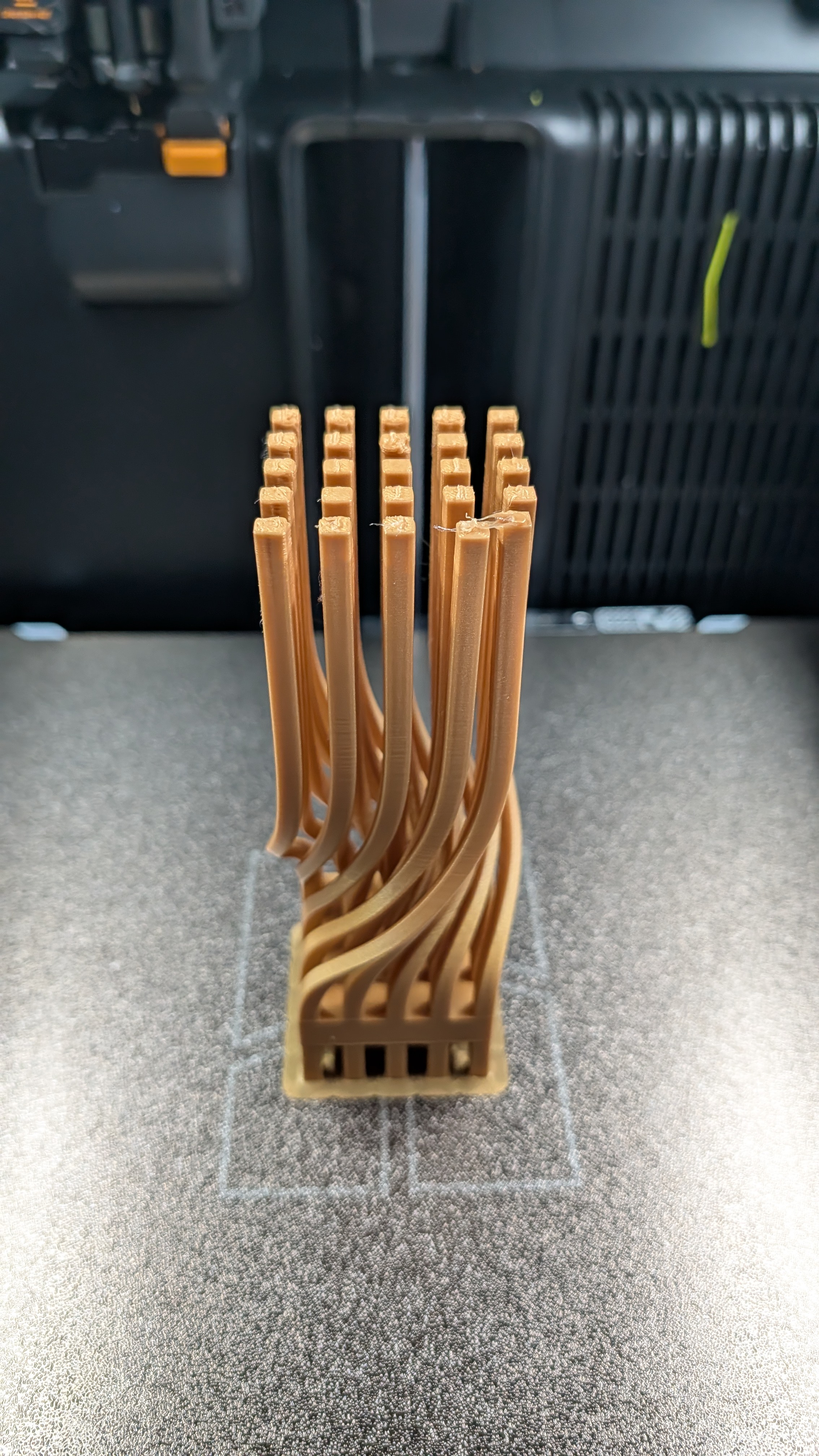 Printed twisted column from multiple angles